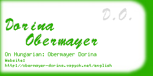 dorina obermayer business card